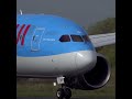 Nice Crosswind Landing TUI 787 G-TUIH Landing at Manchester Airport UK #Shorts