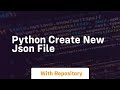 python create new json file