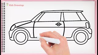 How To Draw Simple Car Step By Step Learn Easy Drawing A Car