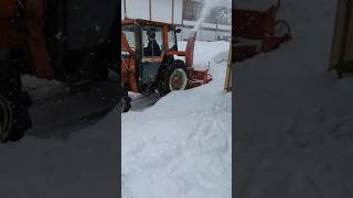 雪降る中 除雪作業2023.2.21