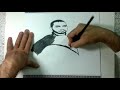 drawing the musician ahmed alshaiba رسم الموسيقار العالمي اليمني احمد الشيبه