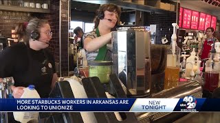 More Starbucks workers in Arkansas are looking to unionize