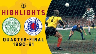 Celtic 2-0 Rangers | Four red cards 🟥 | Scottish Cup Quarter-Final 1990-91