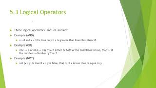 CS 1101 – Programming Fundamentals - Lecture Chapter 5 - Condition and Recursion