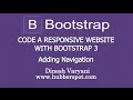 Code a Responsive Website with Bootstrap 3 - #5 Adding Navigation