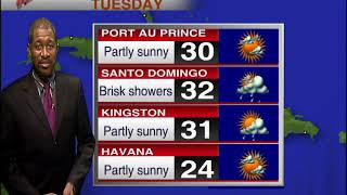 Caribbean Travel Weather - Tuesday 3rd December 2019
