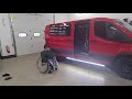 ford transit van of rapid rick with new whelen engineering safety lighting