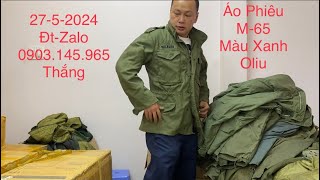 Đồ Lính Mỹ 🔵 27-5 Áo Field M65 Màu Olive Của Lính Mỹ - Mời Các Bác