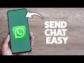 How To Email A WhatsApp Conversation 2025 (iPhone & Android)