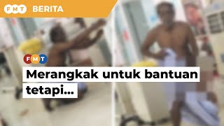 Merangkak untuk bantuan, warga emas mati di wad Covid-19