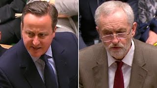 Jeremy Corbyn and David Cameron clash over the NHS at PMQs