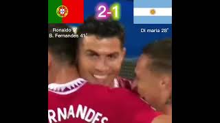 Argentina vs Portugal. Imaginary match