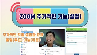 ZOOM 추가 옵션: 유용한 각종 설정, 투표기능(폴링:유료) 등