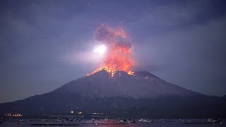 Explosive eruption of Sakurajima on July 30 ,2024.