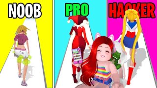 วิ่งเปลี่ยนโฉม | NOOB vs PRO vs HACKER In Makeover Run @ckkidckkid