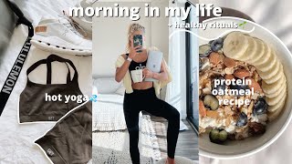 spend the morning with me!☀️(COLD BREW RECIPE, SKINCARE + PROTEIN OATS & MORE