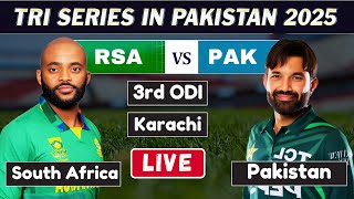 📺Live: Pakistan vs South Africa - 3rd ODI | PAK vs RSA Live Match - Today | Live Cricket Match Today