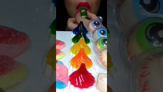 ASMR *RAINBOW PARTY* 🌈🥝🍡💎🍒🧁🎃🍋🍊🍓🍐🧊 CAKE, JELLY, MARSHMALLOWS MUKBANG NO TALKING EATING