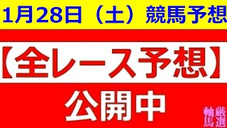 2023年1月28日(土)【全レース予想】（全レース情報）