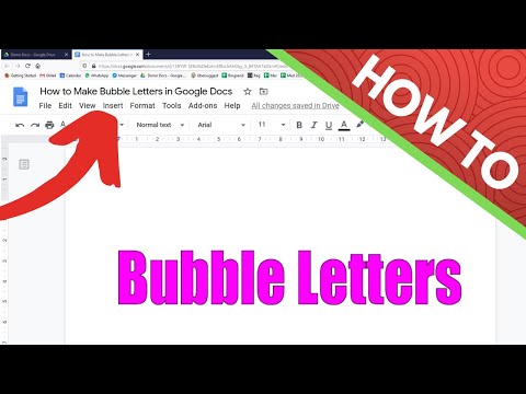 How to Make Bubble Letters in Google Docs