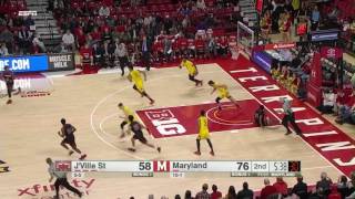 Maryland Block and No-Look Pass Leads to Dunk vs. Jacksonville State