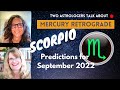 Scorpio – Mercury Retrograde September 2022 – Reconnecting with Friends