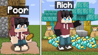 Going From POOR To RICH in Minecraft! (tagalog)