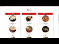 HTML CSS Restaurant Website Design | Menu Section
