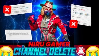 @NIRUGAMERGK CHANNEL DELETE ಇನ್ನು ಮುಂದೆ My Channel ಇರೋದಿಲ್ಲ ಅನ್ಸುತ್ತೆ🥲💔 || No More Niru Gamer Gk