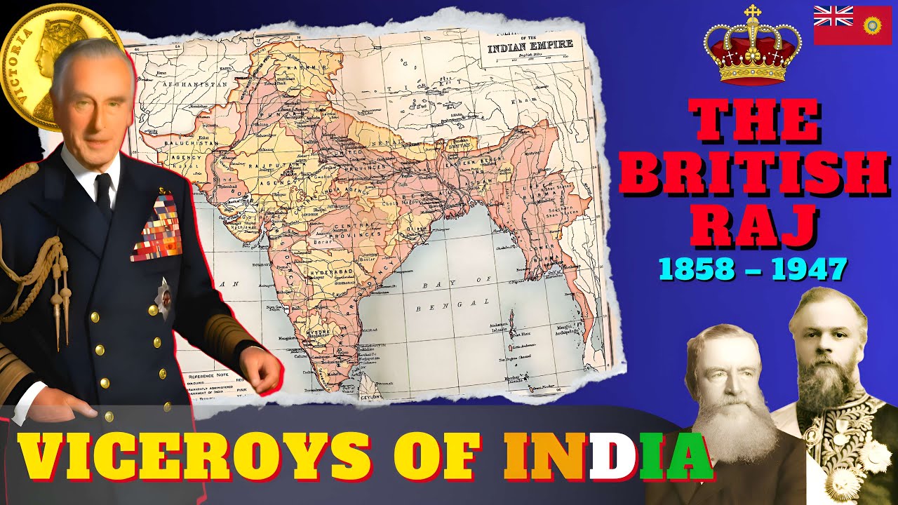 British Raj Viceroys Of India (1858 - 1947 ) #britishraj - YouTube