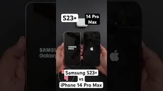 Samsung S23+ vs iPhone 14 Pro Max Comparison #shorts