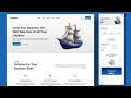 Build A Responsive Shipping website Design using HTML CSS And JavaScript