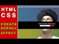 Create Scrolling Effect Using CSS and HTML | Web Tutorials
