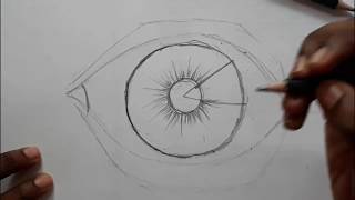 how to draw eye easy basic drawing for beginners  { PART 1}