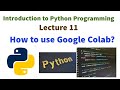 Google Colab Tutorial: Python Programming with Examples and Demos