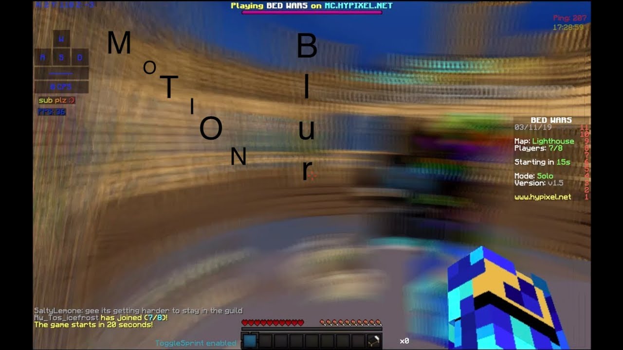 Motion Blur Shaders Bedwars Youtube