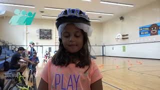 Kinder and first-grader bike lessons