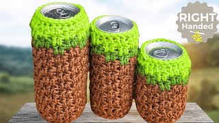 EASY Minecraft Crochet Can Cozy Tutorial for Beginners