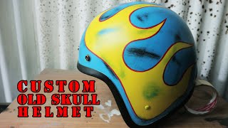 Custom Painting Scratch Patina Helmet using Aerosol