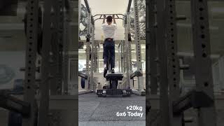 +20KG Weighted Pull up 6x6