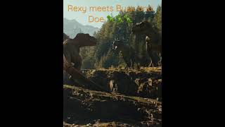 Rexy meets Buck and Doe