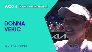 Donna Vekic On-Court Interview | Australian Open 2023 Fourth Round