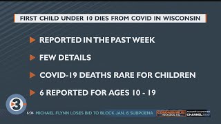 First child under age 10 dies from COVID-19 in Wisconsin