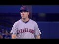 CLE@TOR: Bauer fans Pillar to end the inning