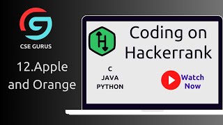 12. Apple and Orange - Hackerrank