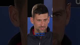Novak Djokovic shocked everyone at the press conference by speaking Chinese 🗣 🇨🇳 #shorts