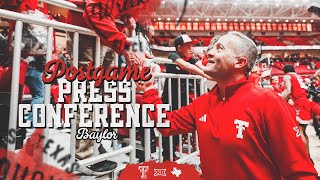 Texas Tech Basketball vs. Baylor: Postgame Press Conference | Feb. 4, 2025