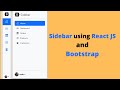Sidebar using React JS and Bootstrap 5 | Side Menu in Bootstrap 5 and ReactJS