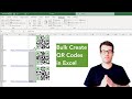 Bulk Create QR Codes in Excel with Python