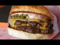 أمريكان ستايل سماش دبل تشيز برجر طعام الشارع الكوري american style smash double cheeseburger korean